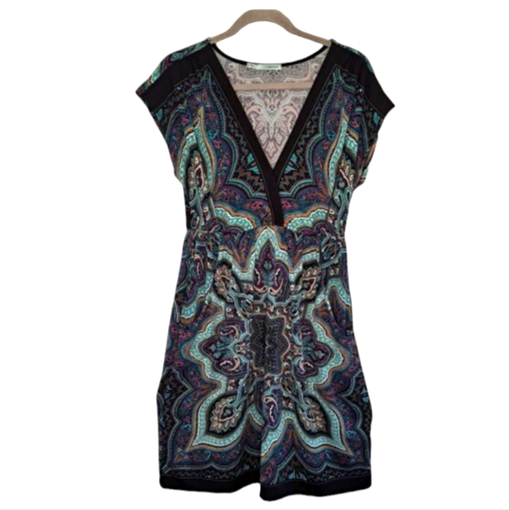Maurices V Neck Cap Sleeve Midi Dress Size Medium